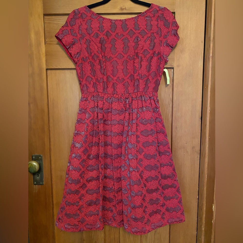Crimson Red Dress (Anthropologie) Size 2